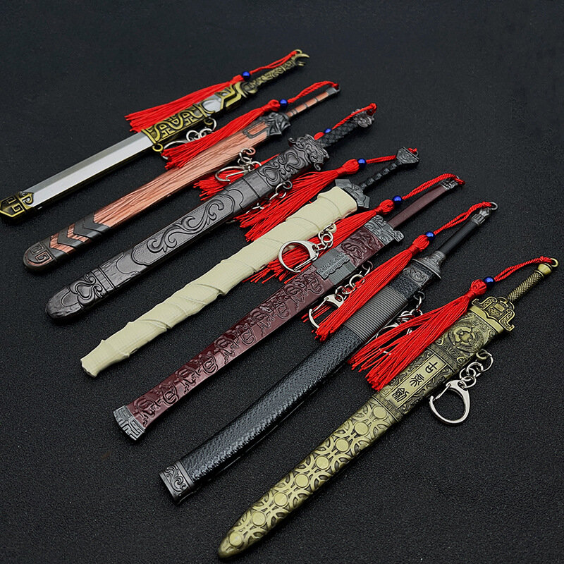 Spada apribottiglie in metallo da 26CM spada cinese lettera aperta tagliacarte creativo in lega ciondolo arma decorazione da scrivania