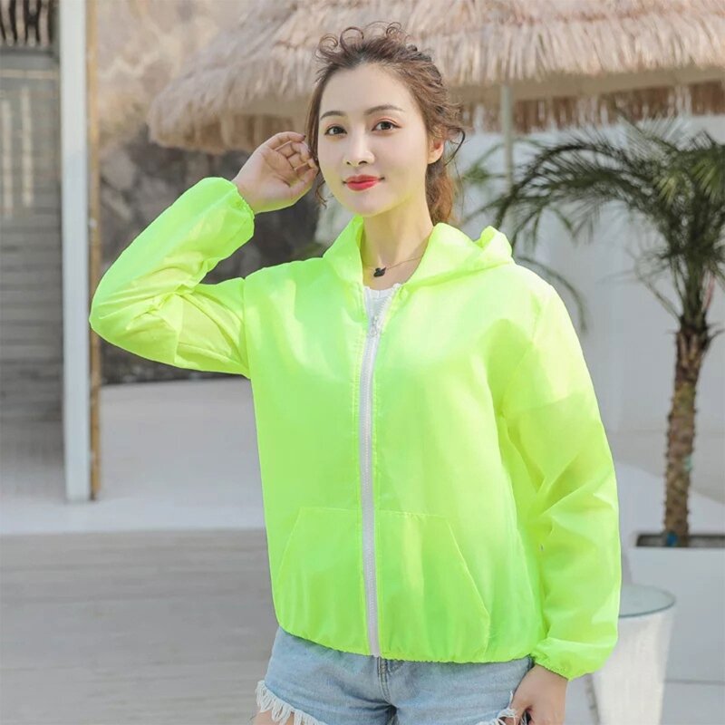 Mulheres verão jaqueta de proteção solar manga longa completo zip up hoodie uv camisas ao ar livre pesca caminhadas casaco com bolsos