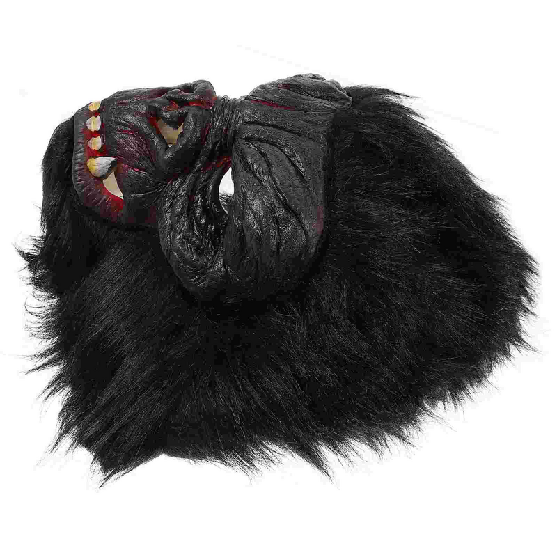 Máscara de cabeza de gorila de Animal, disfraz de Halloween, accesorios de fiesta, novedad