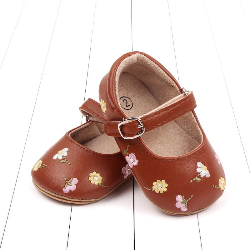 Newborn Baby Boy Footwear with Flowers Infant Casual Loafers Shoes