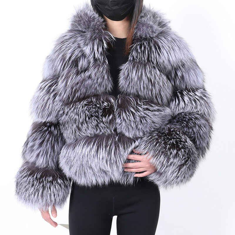 MAOMAOKONG 2023 натуральное меховое пальто, куртки с капюшоном, очень популярная женская зимняя модная роскошная женская одежда, жилеты