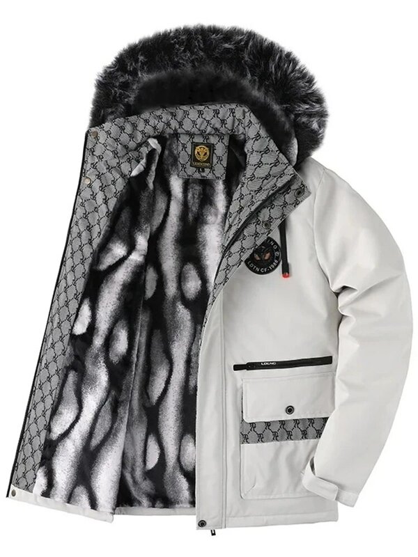 2023 Winter neue gepolsterte verdickte Mantel Männer lässig vielseitige Mode hochwertige Stehkragen jacke hochwertige Marken