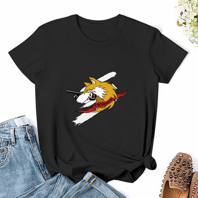 Ass Combat - Trigger Emblem (3 Sin Lines) T-Shirt Hippie Kleidung Kurzarm T-Shirts Damen Kleidung Frauen T-Shirt