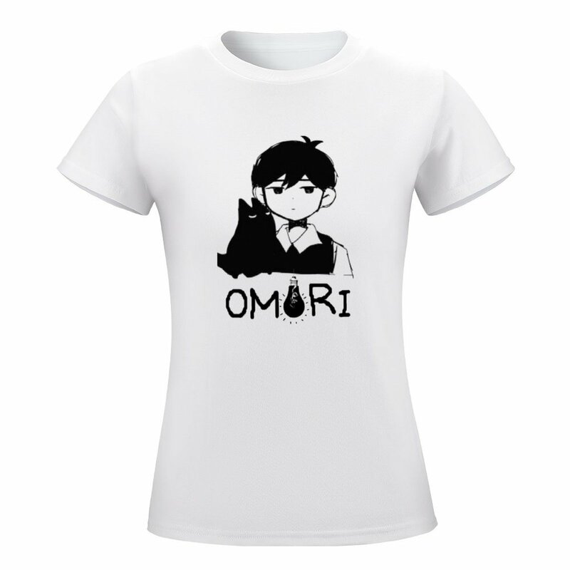 Camiseta Omori Kawaii feminina, Tops de verão, Roupa