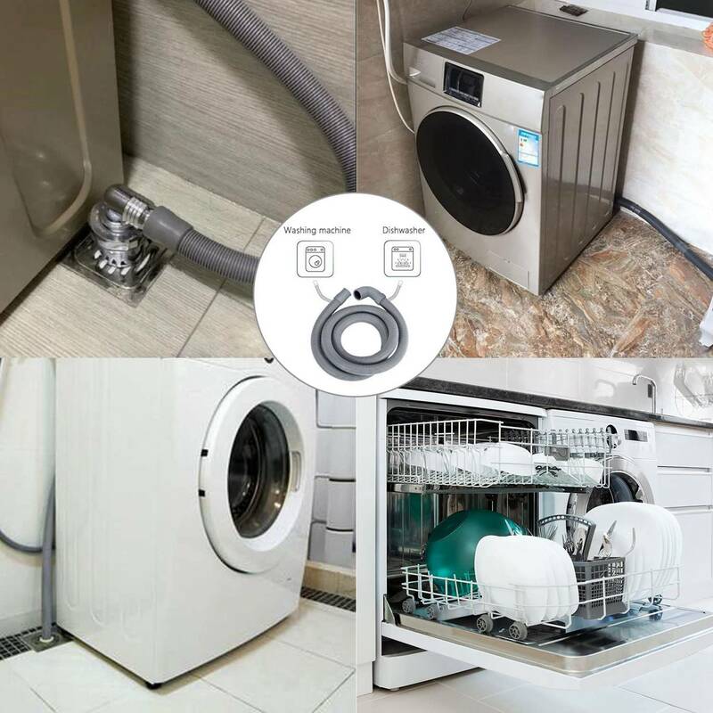 Washing Machine Hose Drain Hose Washing Machine 2.5M Drain Hose Extension for Washing Machines Dishwashers Dryers