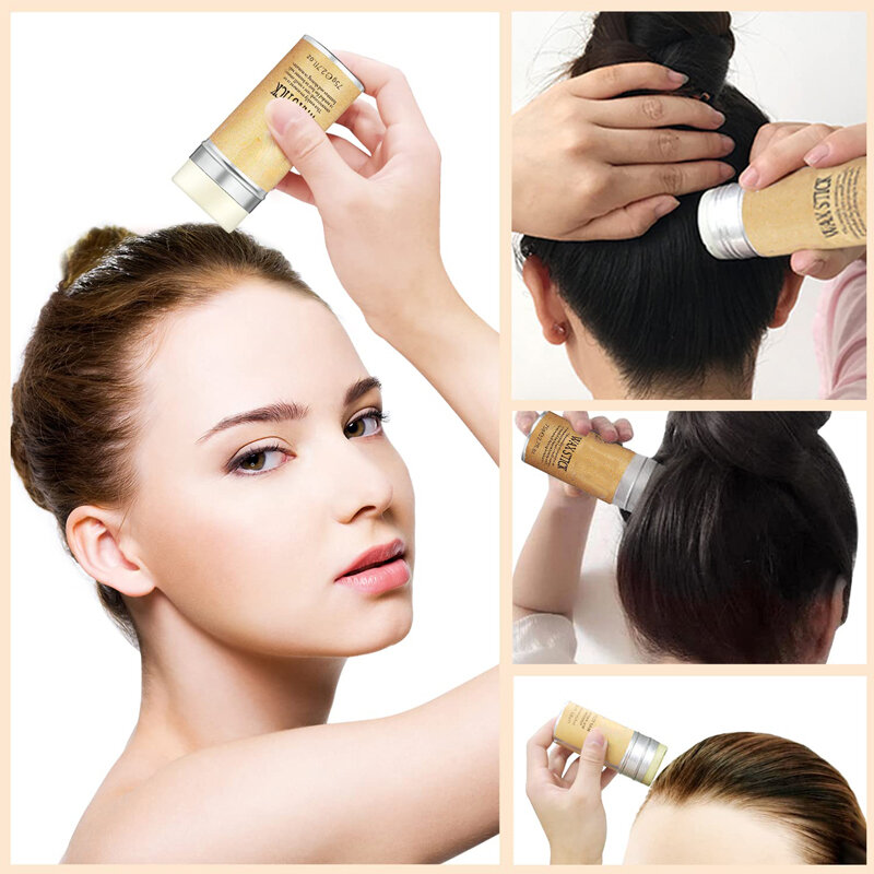 Professional Hair Glue Stick For Broken Hair 1Pcs Wax Stick Gel Cream For Styling Hair Rapid Short Edge Control Wig Install Kit