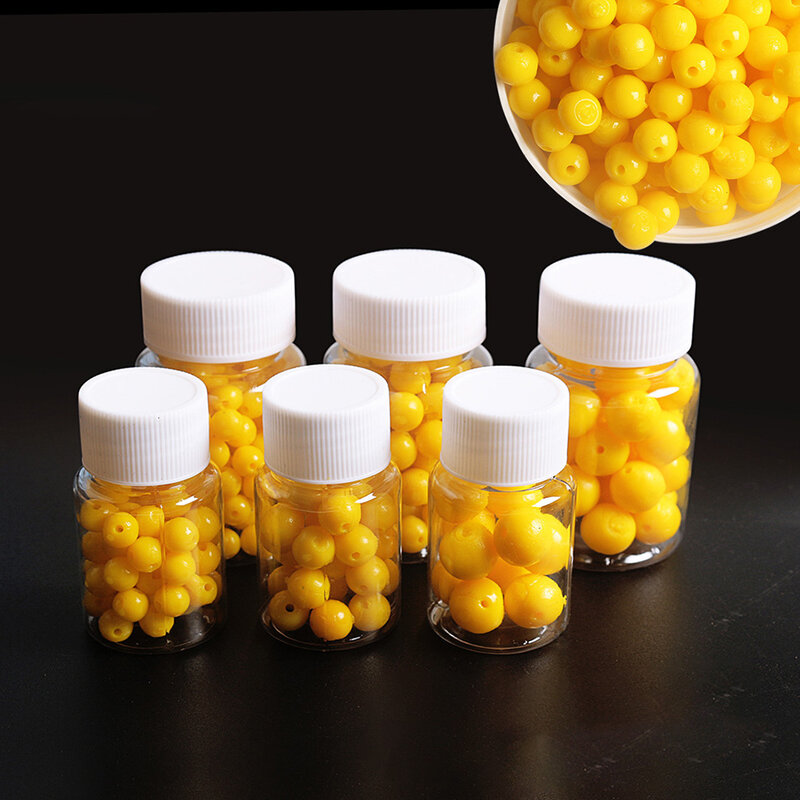 1 Bottle Floating Ball Bait Corn Flavor Fishing Float Beads Bottled Silicone Soft Baits Silica Gel 8mm/10mm/14mm Fishing Lure