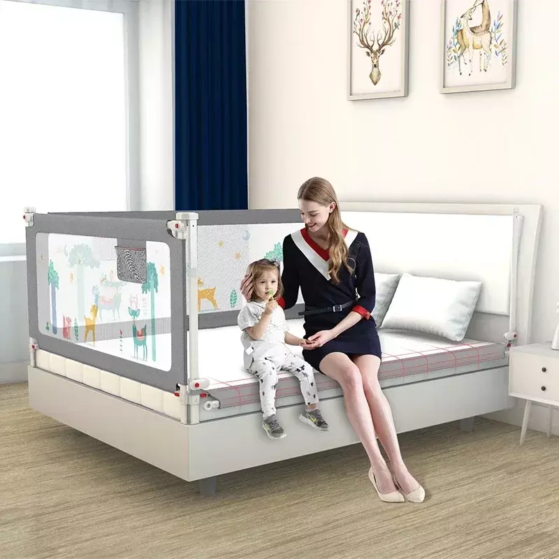 Altura ajustável Bed Rail para Crianças, Bedrail Segurança Infantil, Extra alto