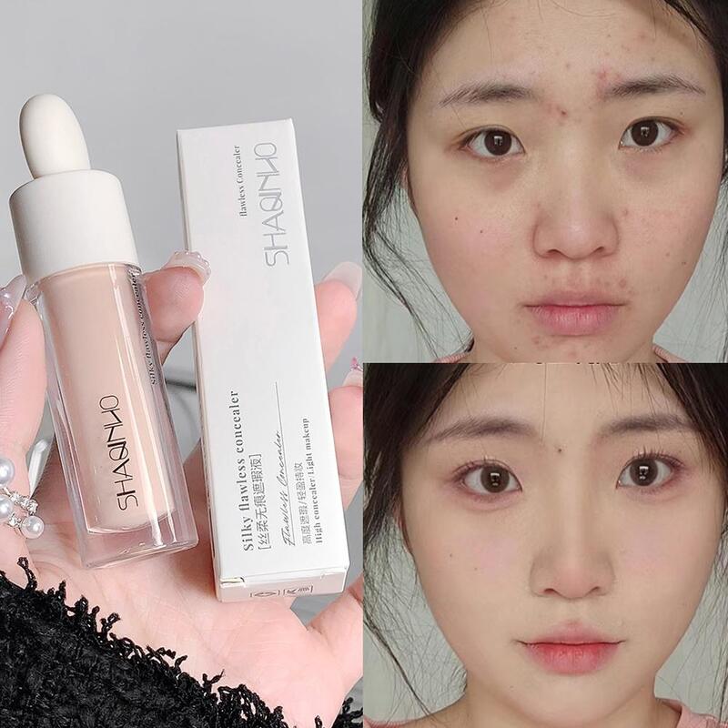 Facial Traceless Concealer Covers Acne Marks Dark Circles Concealer Moisturizing Hydrating High Skin Tone Coverage Even K7Y1