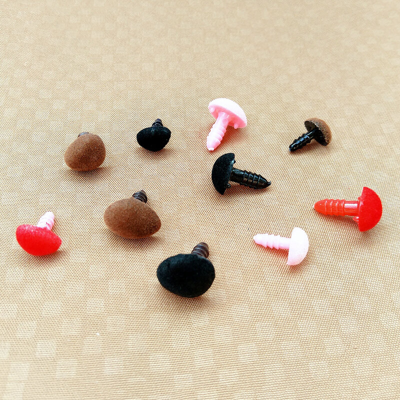 Narizes de segurança para brinquedos de crochê, Amigurumi Mix Set Box, rosa, vermelho, preto, marrom, nariz Animal para urso, bonecas de fantoches, 70pcs