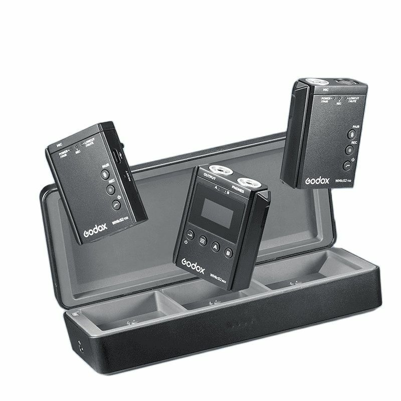 GODOX ระบบไมโครโฟนไร้สายขนาดกะทัดรัด UHF WMicS2ไมโครโฟน lavalier MIC สำหรับ Vlog Video DSLR smartphone prview