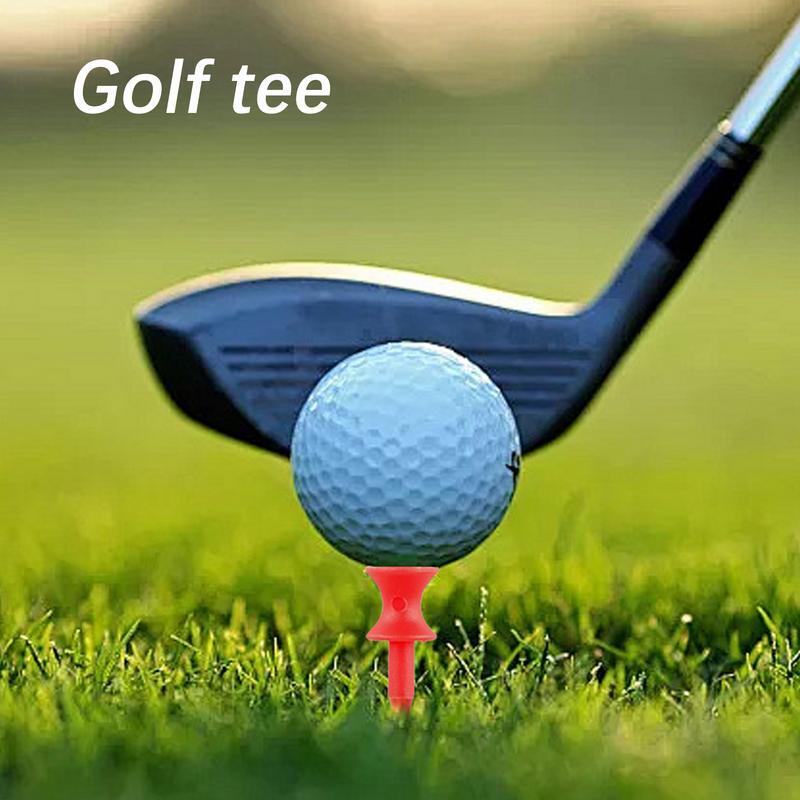 Short Golf Tees Portable Golf Tee Double Layer 50/100pcs High-Performance Reusable Golfing Tee Golf Equipment For Women Men