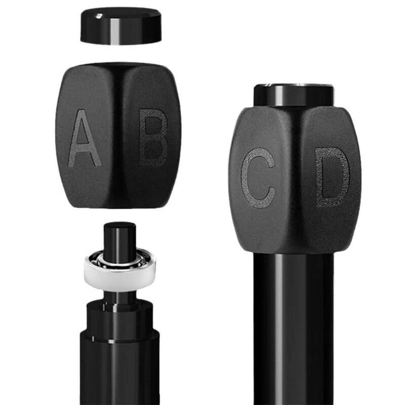 ABCD Rotação Resposta Black Gel Pen, Descompressão, Rotação Novidade Pen, Student Abcd, Escolha Esferográfica Papelaria, G I8N3