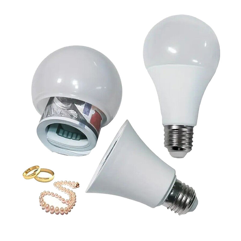 Secret Light Bulb Home Diversion Stash Can, compartimento escondido, recipiente seguro, esconderijo, armazenamento escondido
