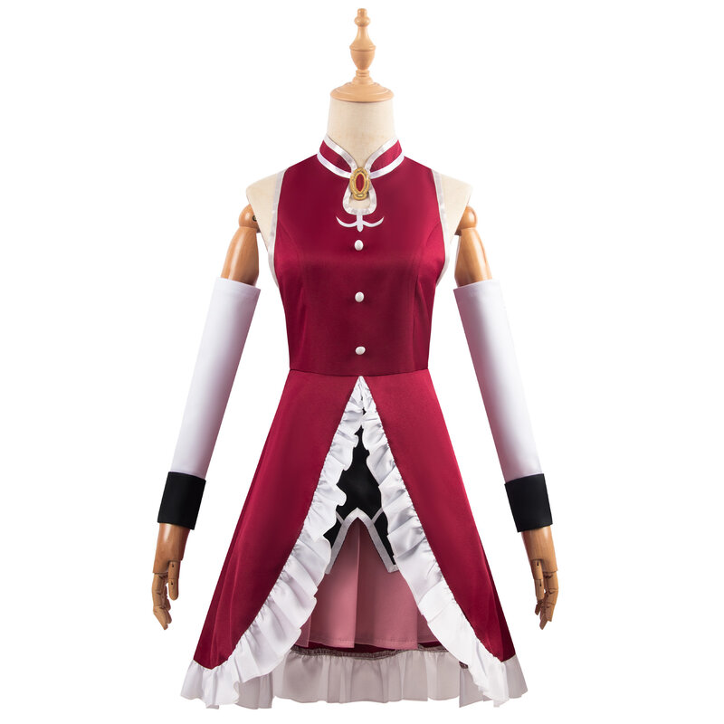 Disfraz de Anime Puella Magi Madoka Magica Sakura Kyouko para mujer, vestido de Lolita, uniforme, falda, traje de fiesta de Halloween