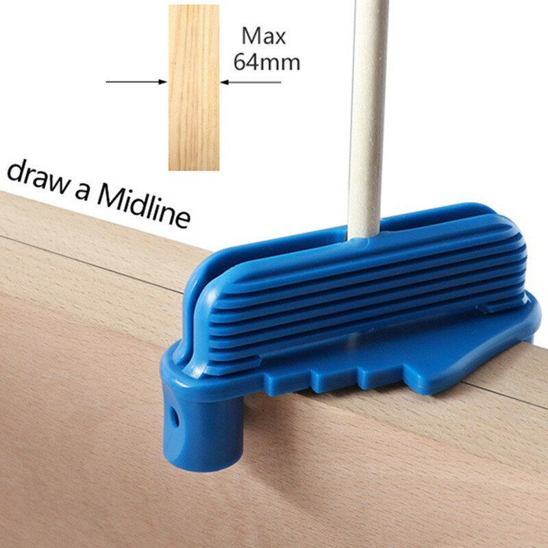 Alat Penanda Kayu Cocok untuk Pensil ABS Plastik Yang Memotong Lubang Vertikal Doweling Jig Woodworking Bor Panduan Punch Locator Tukang Kayu