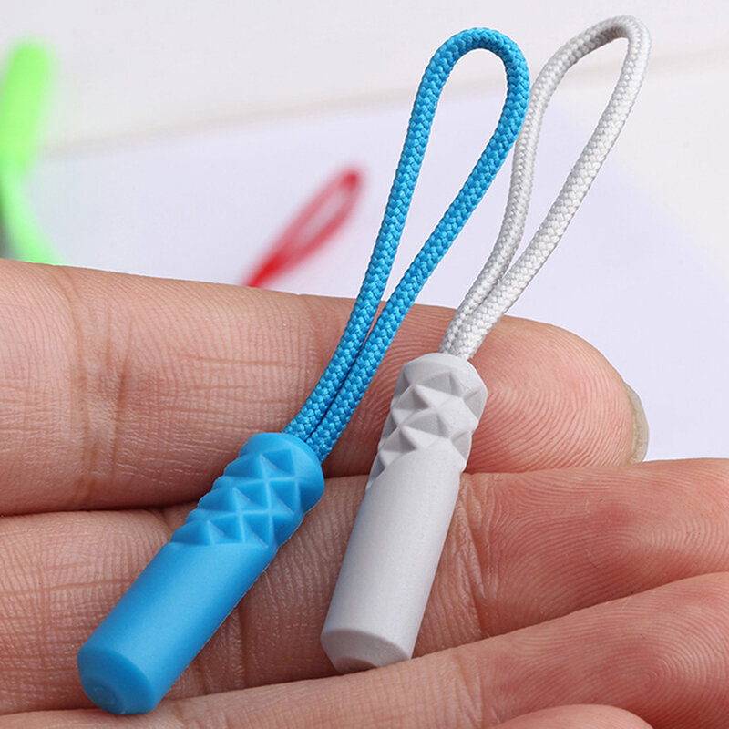 5pcs Zippers Pull Puller Fit Rope Tag Replacement Clip Broken Buckle Fixer Suitcase Tent Backpack Jackets Luggage Zipper Cord