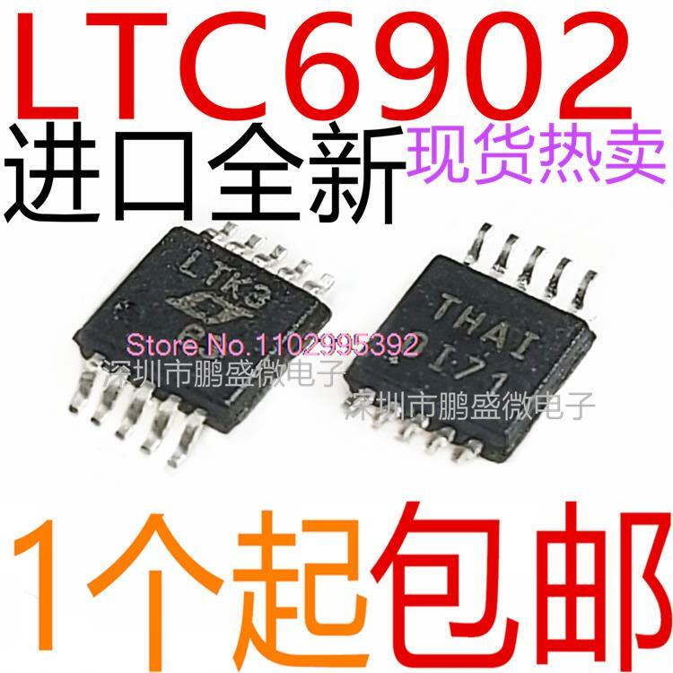 LTC6902 LTC6902CMS8 LTC6902IMS8 LTK2 LTK3 MSOP-10, 재고 오리지널, 로트당 5 개 전원 IC