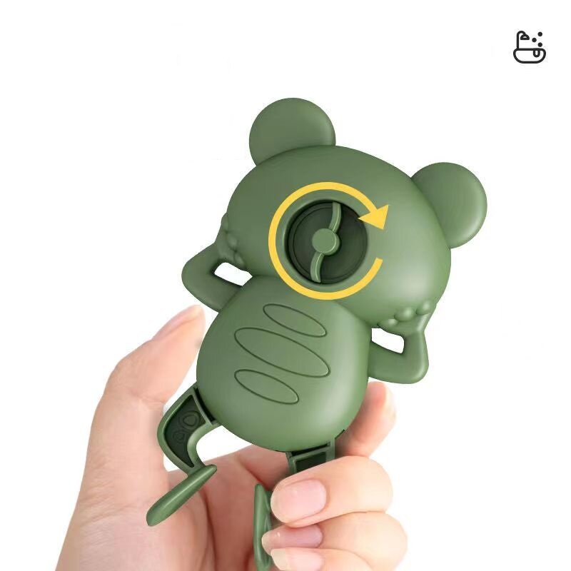 Wind Up colori assortiti Baby Bath Clockwork Frog Float Toy For Kid Play Water Swim Race Game Spring Chained vasca da bagno doccia regalo