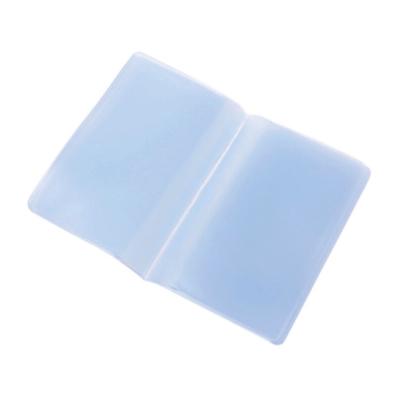 Bolsa transparente plástico PVC con nombre, tarjetero para identificación, organizador estuche, envío directo