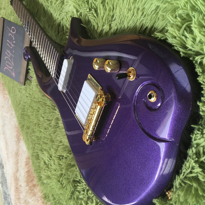 free shipping 6 strings purple electric guitar prince cloud guitar in stock order immediately guitars Mahogany body guitarra