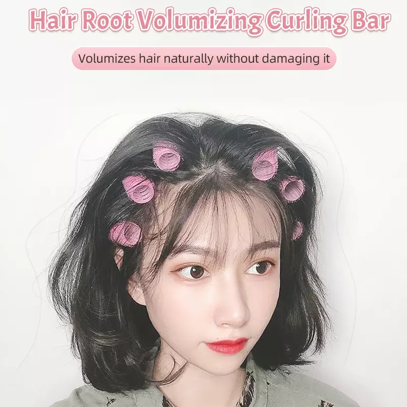 6/12pcs Self-Grip Hair Rollers Heatless Hair Roller Jumbo Sticky Hair Roller Set Salon Hair Dressing Curlers Hair Styling Tools