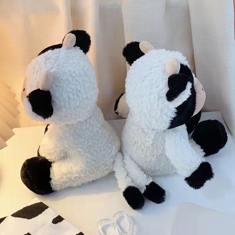 23/30cm Soft Plushie Cow Toys Stuffed Animal Milk Cattle Dolls For Kids Appease Toy Cute Cow Nap Plush Pillow Gifts For Friends