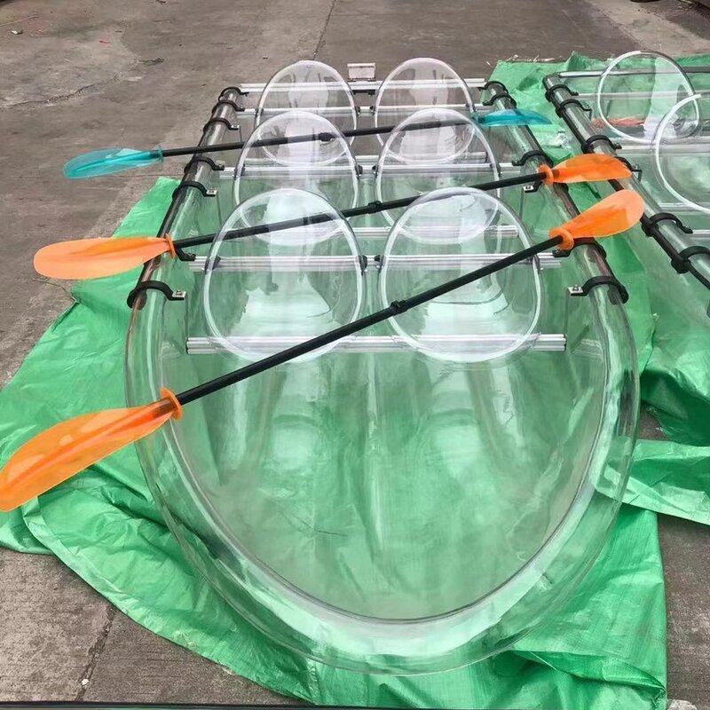 Wholesale Popular PC boat large transparent boat for 8 person