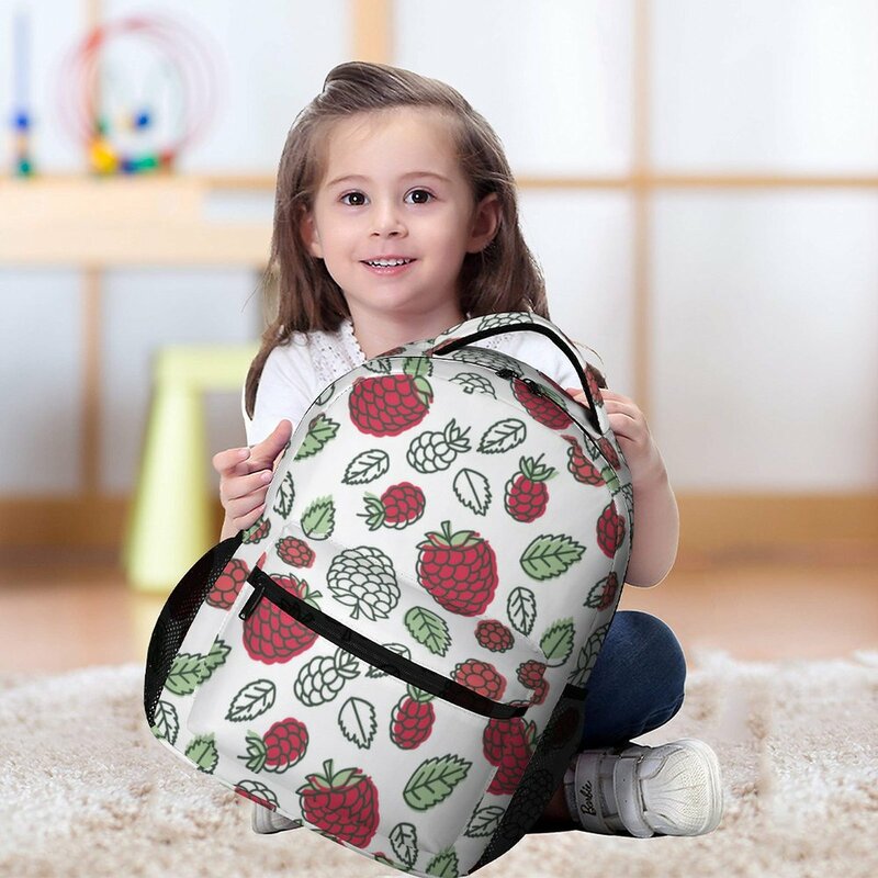 Mochila escolar Simple pintada para niños, impresión completa, bolsa de ocio de viaje de gran capacidad, personalizable con su patrón