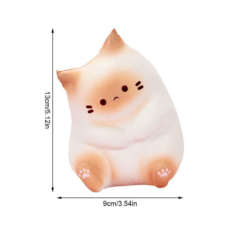 Cartoon Kawaii Cat Slow Rebound Decompression Toy Compression Stress Ball ornamento per Cute Room Gift Girls Fun Soft PU Toys