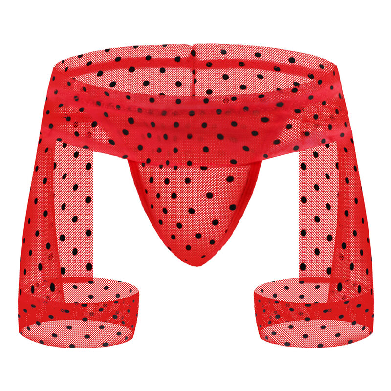 Celana Dalam Kantung U Bertonjolan Seksi Pria Celana Dalam Intim Lingerie T-back Tipis Thong Pakaian Dalam Jala Merah Celana Dalam Keren Musim Panas