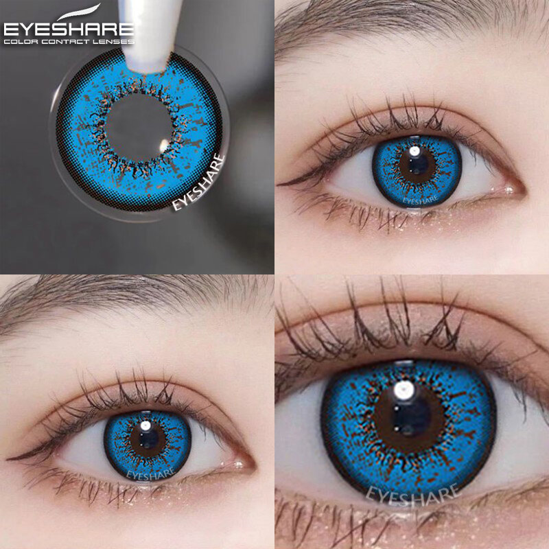 Eyeshare cosplay cor lentes de contato para os olhos ayy série dia das bruxas beleza maquiagem contatos lentes olho cosméticos cor lente olhos
