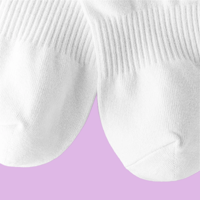 Calcetines tobilleros de algodón transpirables para hombre y mujer, medias clásicas a la moda, color blanco y negro, para verano y otoño, 5 pares, 2024