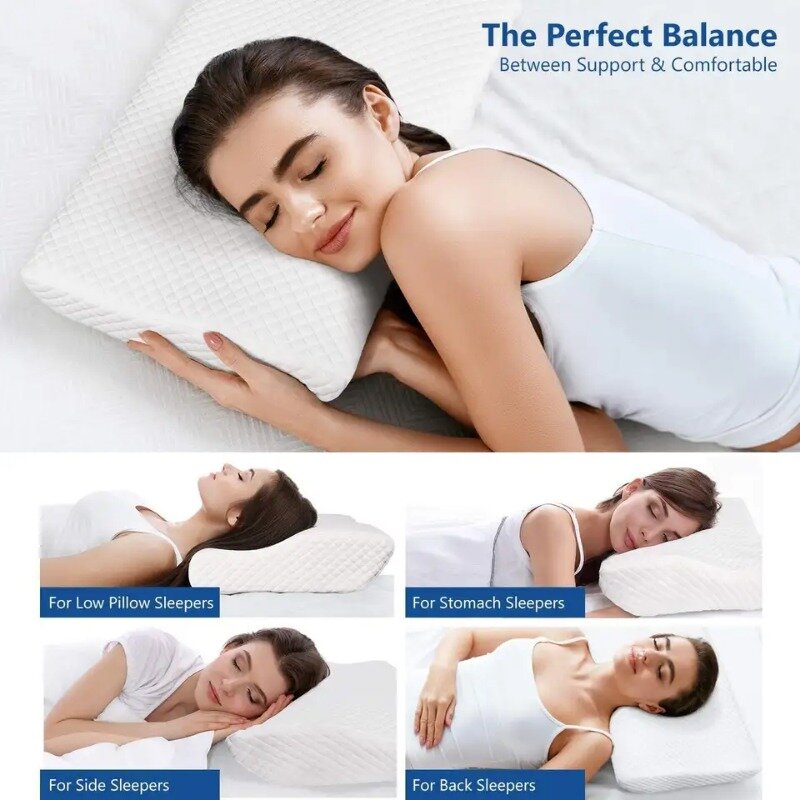 Memory Cotton Pillow Bedding Pillow Neck Protection Spine Lumbar Pillow Neck Maternity Pillow for Sleeping Orthopedic Pillows