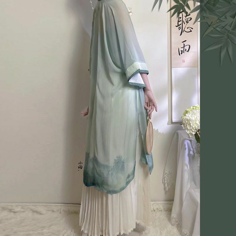 Vestido de Hanfu tradicional chino para mujer, conjunto de vestido de Hanfu de la dinastía de la canción china antigua, novedad de primavera y verano