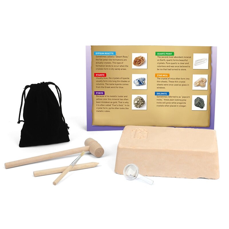 Kids Archaeological Toys Excavate Dig-Out Crystal Discover Mineral Game Early Development Education Toys For Children