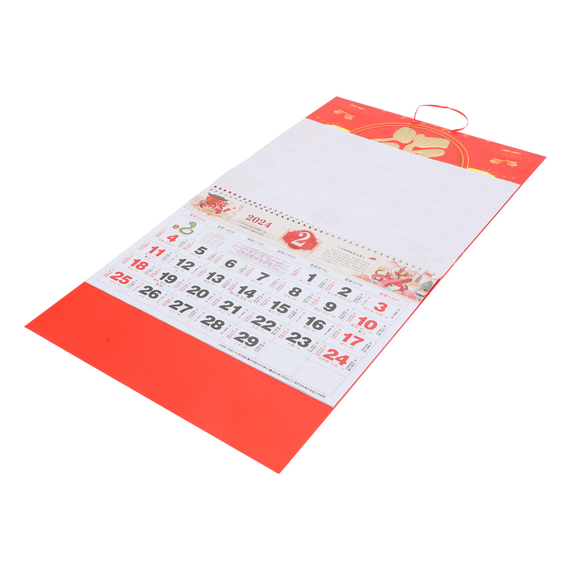 Китайский декоративный новогодний календарь, ежедневный настенный календарь, СТИЛЬНЫЙ Календарь, подвесной календарь, Новинка