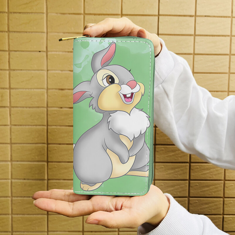 Disney Thumper Rabbit I W5999 tas kerja Anime tas dompet koin ritsleting kartun dompet kasual tas penyimpanan kartu hadiah