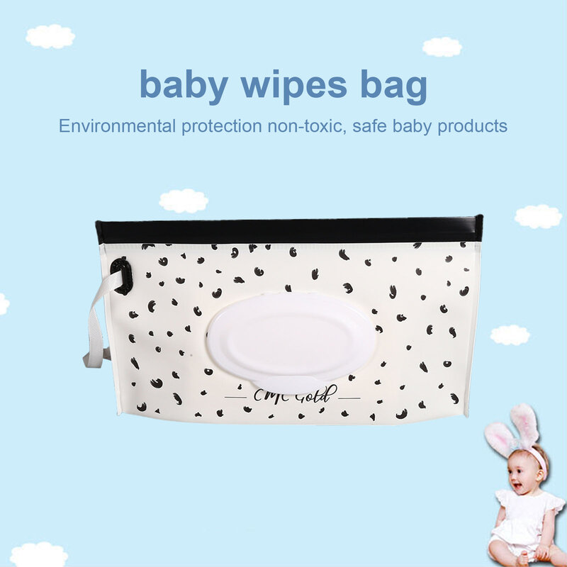 Kotak Tisu Basah Travel Pemegang Kantong Tisu Basah Bebas PVC untuk Anak-anak Dewasa Bayi Kotak Tisu Basah Wadah Tisu untuk Perjalanan