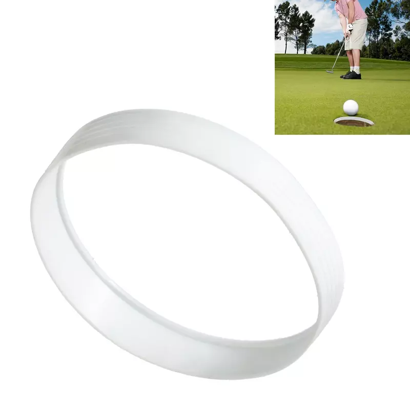 1 buah 108mm Golf putt hijau lubang cangkir cincin plastik Golf latihan alat latihan luar ruangan putt Cup cincin aksesoris