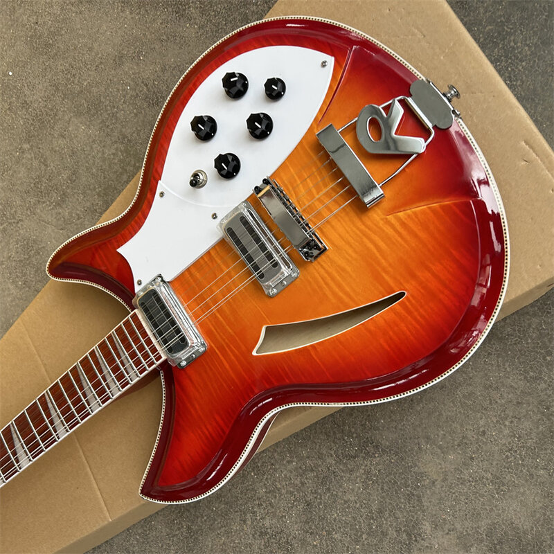 Fabbrica di chitarra elettrica rick 381 cherry red a 12 corde all'ingrosso e al dettaglio, spedizione gratuita