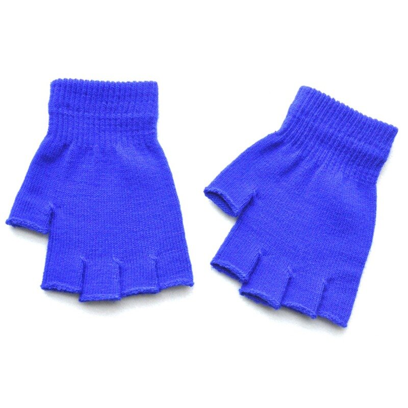 New Children's Winter Gloves Cold Warm Acrylic Fingerless Gloves Simple Hot Sale Kids Gloves Outdoor Running Skiing Mitten