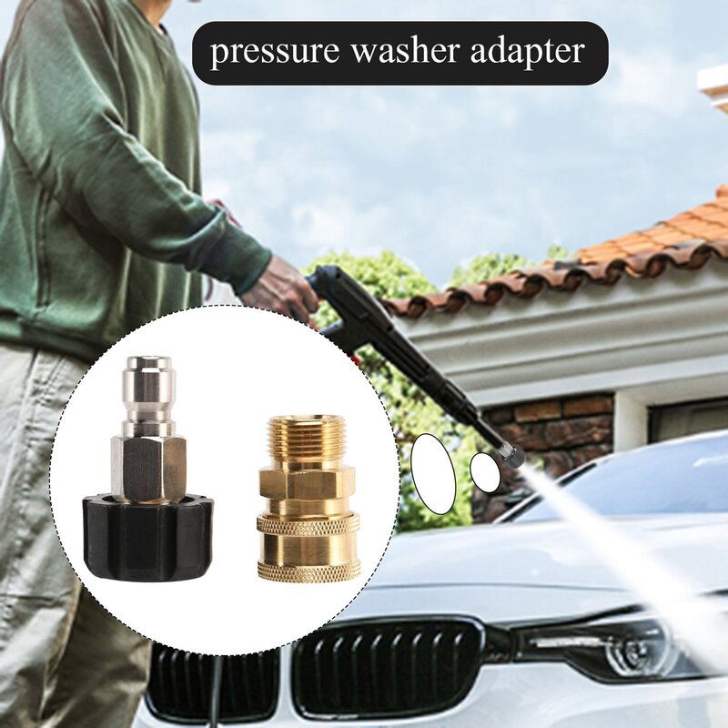 High Pressure Washer Adapter Set Quick Connect Kit, Metric M22-15mm, TWIS292