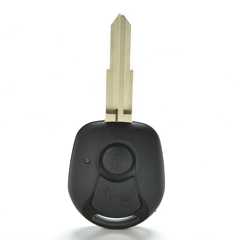 Remote Key Shell Met Logo Voor Ssangyong Actyon Kyron Rexton Ongesneden Mes Sleutel Fob Cover Case Vervanging 2 Knoppen