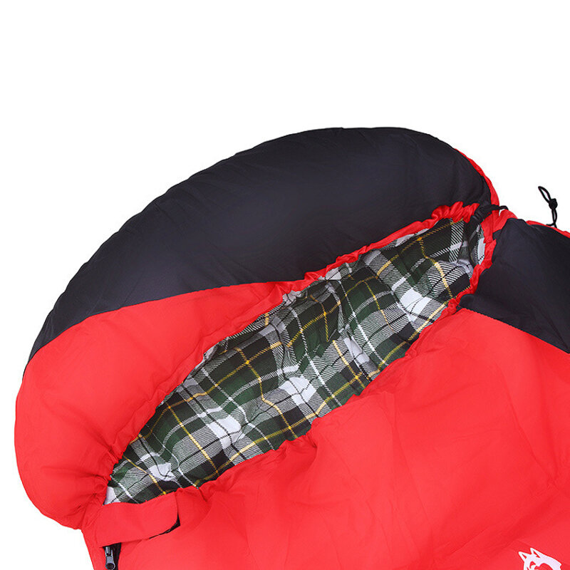 JUNGLE KING SD807ฤดูหนาวถุงนอนแบบพกพาซองจดหมายชนิดถุงนอน Warm -18 °C ขยับขยายหนาถุงนอน