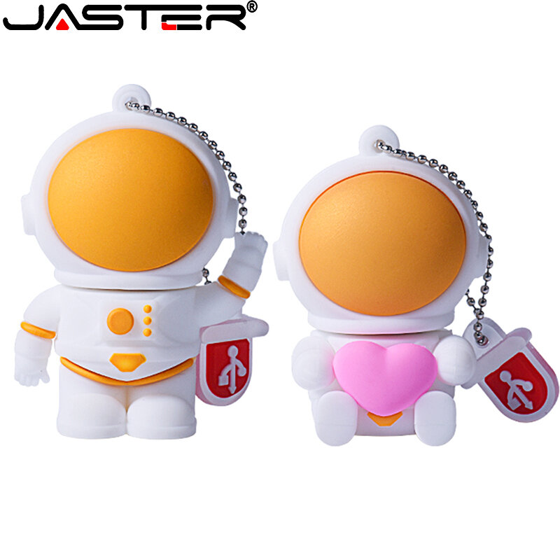 JASTER Cute Cartoon USB 2.0 Flash Drives 64GB USB stick 32GB Astronaut and Rocket Creative Pen Drive Toy Type Gift for Children