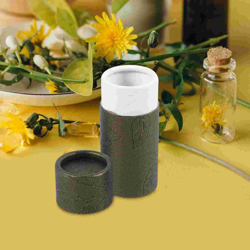 10 Pcs Kraft Paper Tube Gift Box with Lid Cardboard Tubes Lids for Crafts Packaging