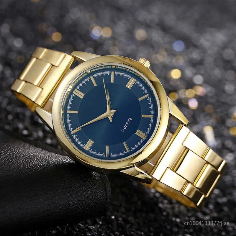 Jam tangan Quartz pria, jam tangan pria terkenal, merek mewah, jam tangan Quartz kasual bisnis, Stainless 2024