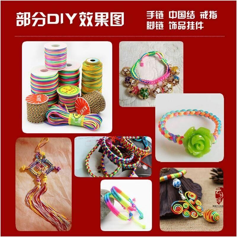 10meters 0.8mm 1.0mm Nylon Cord Thread Chinese Knot Macrame Cord Bracelet Braided String DIY Tassels Beading Shamballa Thread