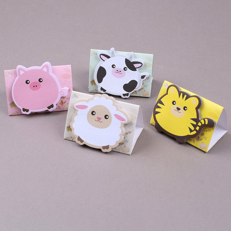 Забавные Симпатичные 3D стоячие бумажные блокноты для записей кошка собака Стикеры для записей для детей девочек блокноты для записей эстетические канцтовары оптом